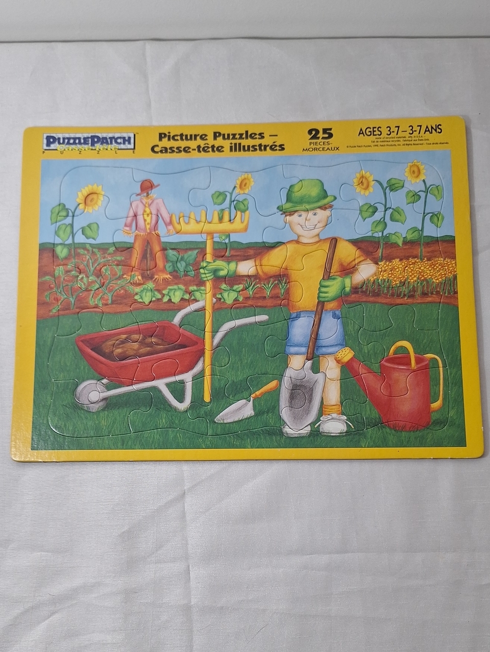 Kids Garden Puzzle - Yellow Border